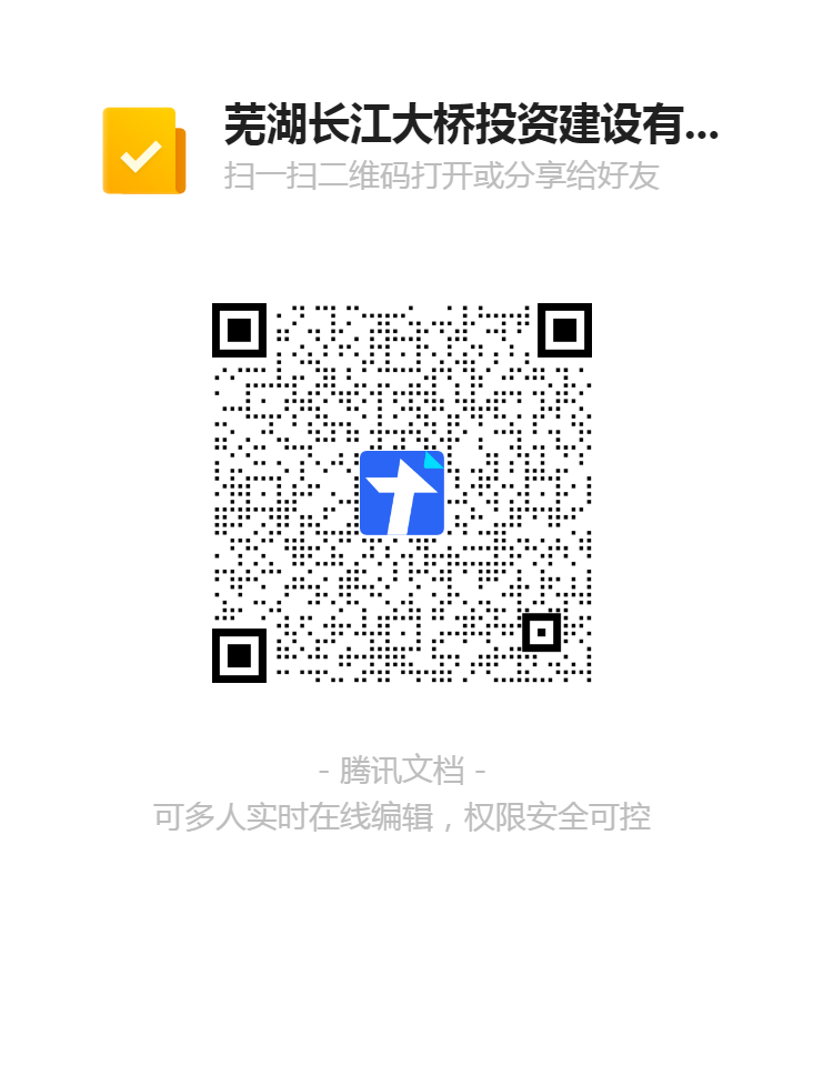 蕪湖長江大橋投資建設(shè)有限公司收費(fèi)員崗位報名登記表二維碼.png